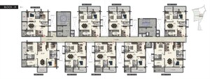 Floor Plan in 3.5 BHK Apartment at Kokapet – for Sale