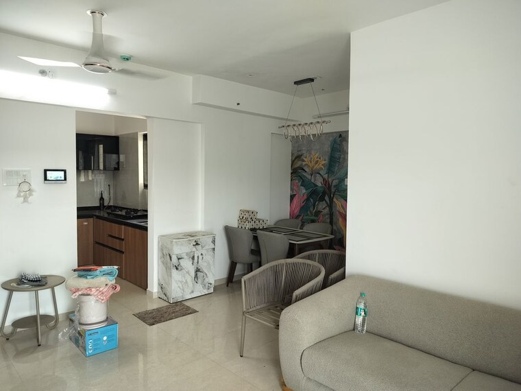 Living Room, sukhwani-skylines 3 Bedroom 1400 Sq.Ft. Apartment In Wakad Pune 10506215
