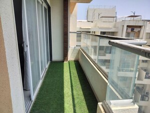 Balcony in 3 BHK Apartment at Sukhwani Skylines, Wakad – for Rent