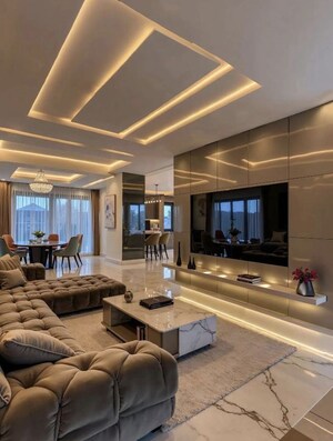 Living Room in 4 BHK Builder Floor at Vasant Vihar – for Rent