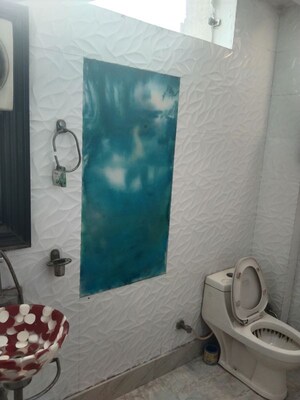 Bathroom in 2 BHK Builder Floor at New Rajinder Nagar – for Rent