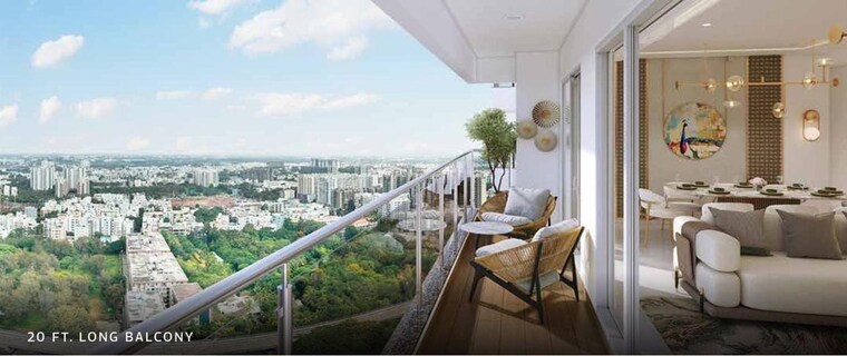Balcony, mahindra-blossom 3.5 Bedroom 2100 Sq.Ft. Apartment In Whitefield Bangalore 10506344
