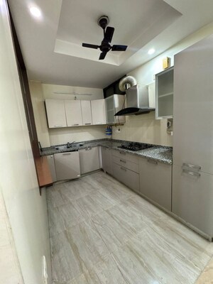 Kitchen in 2 BHK Builder Floor at Malviya Nagar – for Rent