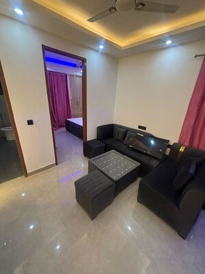 Living Room in 1 BHK Builder Floor at Freedom Fighters Enclave – for Rent