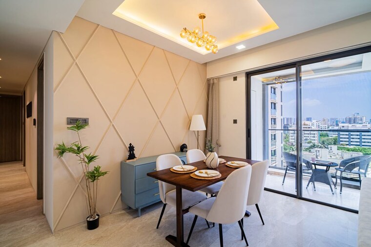 Dining area, rustomjee-seasons 4 Bedroom 2196 Sq.Ft. Apartment In Bandra East Mumbai 10506467