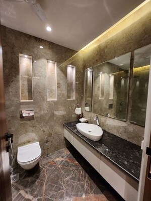 Bathroom in 3 BHK Builder Floor at Freedom Fighters Enclave – for Rent