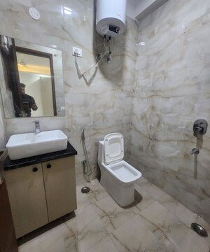 Bathroom in 2 BHK Builder Floor at Freedom Fighters Enclave – for Sale