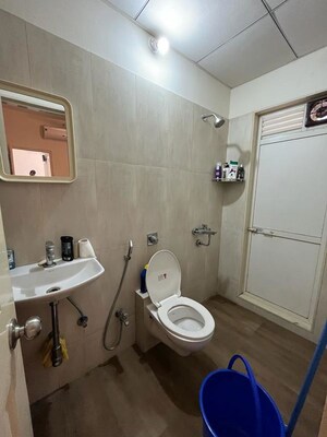 Bathroom in 1 BHK Apartment at Vijay Orovia, Ghodbunder Road – for Rent