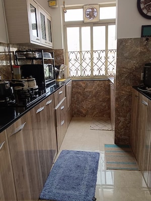 Kitchen in 1 BHK Apartment at Raj Residency Kasarvadavali, Kasarvadavali – for Rent