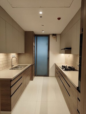 Kitchen in 3 BHK Apartment at Rustomjee Aden, Bandra East – for Rent