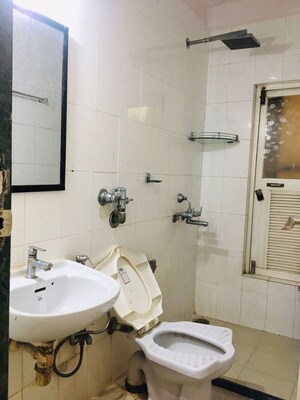 Bathroom in 1 BHK Apartment at Hiranandani Estate Phoenix, Thane West – for Rent