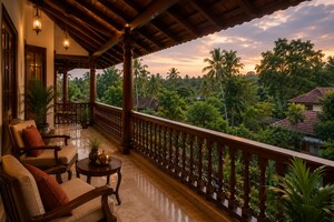 Balcony in 3 BHK Independent House at Punkunnam – for Sale