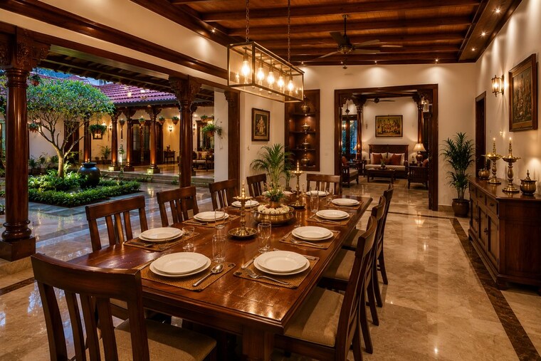 Dining area, punkunnam 3 Bedroom 2000 Sq.Ft. Independent House In Punkunnam Thrissur 10506660