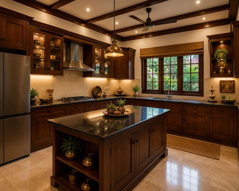 Kitchen, punkunnam 3 Bedroom 2000 Sq.Ft. Independent House In Punkunnam Thrissur 10506660