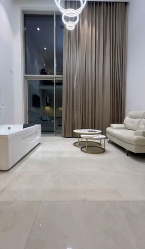 Living Room in Studio Apartment at M3M Corner Walk, Sector 74 – for Rent
