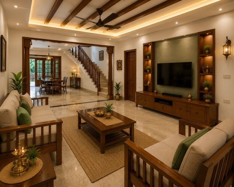 Living Room, chembukkav 3 Bedroom 2000 Sq.Ft. Villa In Chembukkav Thrissur 10506684