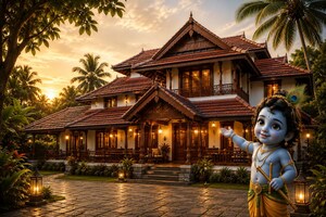3 BHK Villa – Exterior View View at Amala Nagar - for Sale