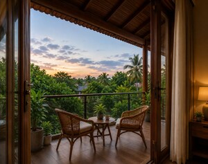 Balcony in 3 BHK Villa at Amala Nagar – for Sale