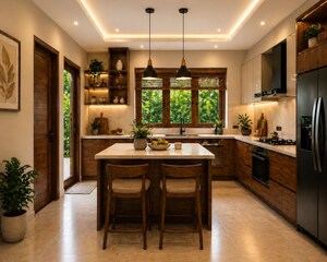 Kitchen in 3 BHK Villa at Amala Nagar – for Sale