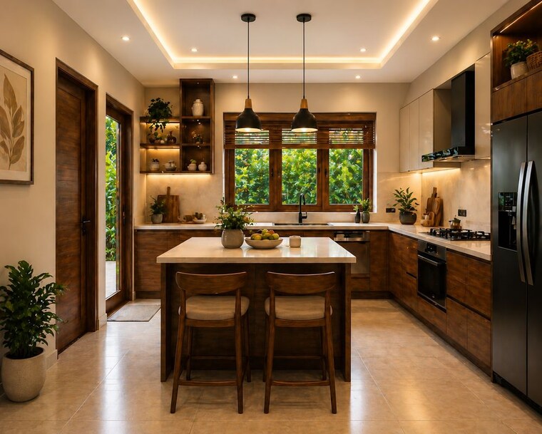 Kitchen, amala nagar 3 Bedroom 2000 Sq.Ft. Villa In Amala Nagar Thrissur 10506690