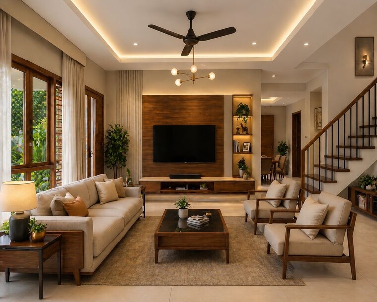 Living Room, amala nagar 3 Bedroom 2000 Sq.Ft. Villa In Amala Nagar Thrissur 10506690
