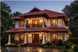 3 BHK Villa – Exterior View View at Kechery - for Sale