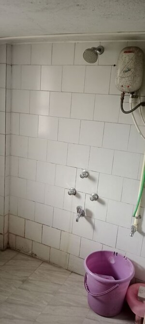 Bathroom in 1 BHK Apartment at Kumbare Park Society, Kothrud – for Rent