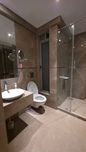 Bathroom in 3 BHK Apartment at DLH Legacy, Juhu – for Rent