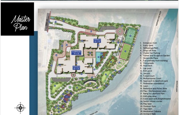 Master Plan, prestige-somerville 3.5 Bedroom 1962 Sq.Ft. Apartment In Whitefield Bangalore 10506834