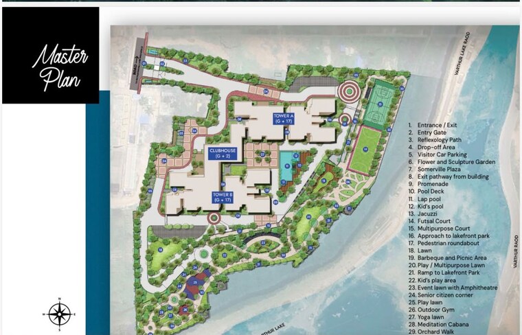 Master Plan, prestige-somerville 4 Bedroom 2616 Sq.Ft. Apartment In Whitefield Bangalore 10506896