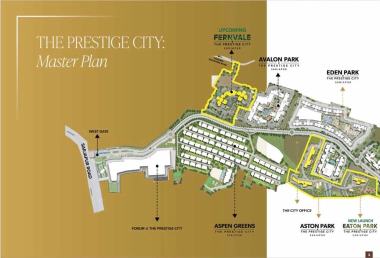 Master Plan, eaton-park-at-the-prestige-city 4 Bedroom 2786 Sq.Ft. Apartment In Sarjapur Road Bangalore 10507072