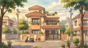  Independent House – Exterior View View at Surat Dumas Road - for Sale