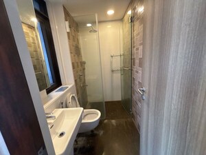Bathroom in 3 BHK Apartment at Lodha Parkside, Worli – for Rent
