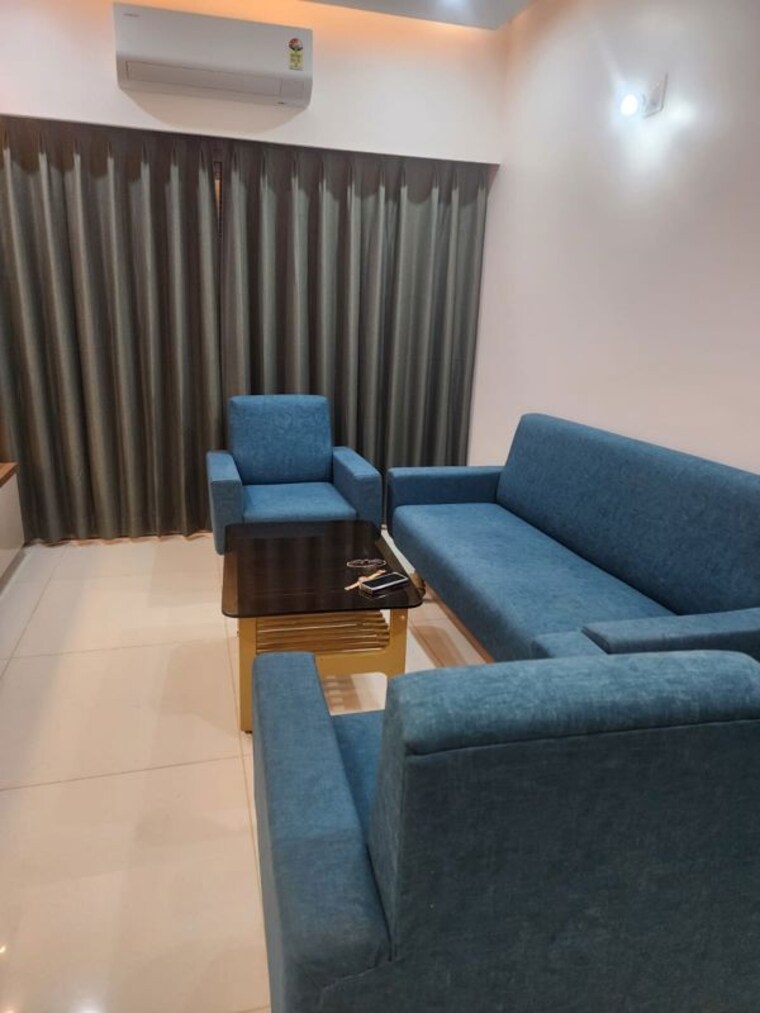 Living Room, vaishnodevi circle 2 Bedroom 77 Sq.Yd. Apartment In Vaishnodevi Circle Ahmedabad 10507481