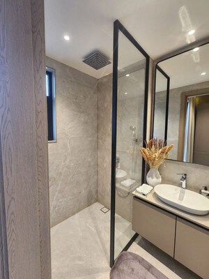 Bathroom in 4 BHK Builder Floor at Palam Vihar – for Sale