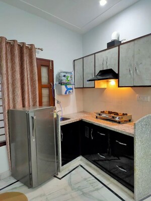 Kitchen in 1 BHK Builder Floor at Sushant Lok I – for Rent