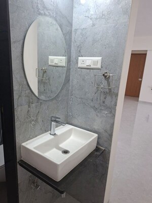 Bathroom in 2 BHK Apartment at Belvalkar Ashirwad, Bhandarkar Road – for Rent