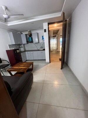 Kitchen in 1 BHK Builder Floor at Sushant Lok I – for Rent