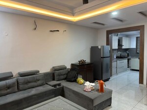 Living Room in 3 BHK Builder Floor at RPS Palm Drive, Sector 88 – for Rent