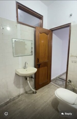 Bathroom in 2 BHK Builder Floor at Chattarpur – for Rent