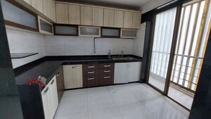 Kitchen in 3 BHK Apartment at Lodha Luxuria, Majiwada – for Rent