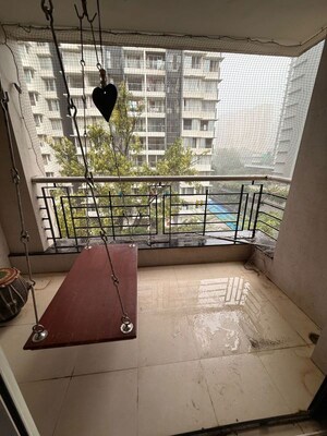 Balcony in 3 BHK Apartment at Windsor Garden Enclave, Vasant Vihar – for Rent
