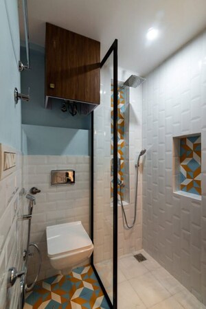 Bathroom in 2 BHK Apartment at Dwarka – for Rent