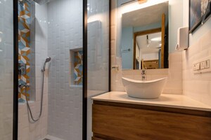 Bathroom in 2 BHK Apartment at Dwarka – for Rent