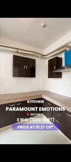 Kitchen in 3 BHK Apartment at Paramount Emotions, Sector 1 Greater Noida – for Sale