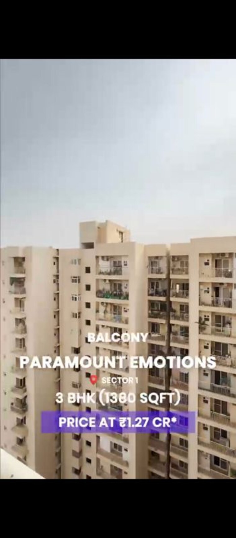Exterior View, paramount-emotions 3 Bedroom 1380 Sq.Ft. Apartment In Sector 1 Greater Noida Greater Noida 10507849