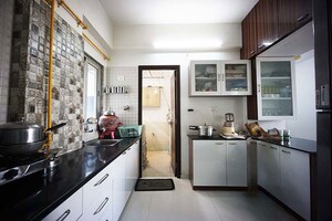 Kitchen in 3 BHK Apartment at Naranpura – for Sale