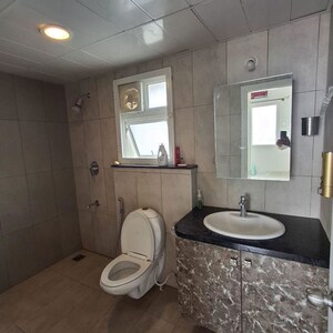 Bathroom in 3 BHK Apartment at Prestige Lakeside Habitat Apartments, Gunjur – for Rent