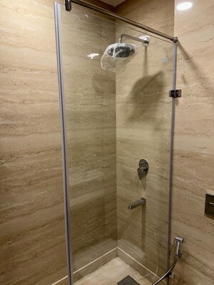 Bathroom in 3 BHK Builder Floor at Ambience Creacions, Sector 22 – for Rent