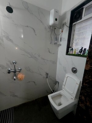 Bathroom in 1 BHK Apartment at DGS Sheetal Usha, Malad West – for Rent